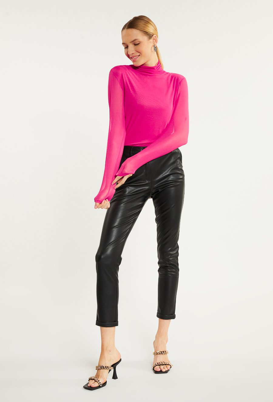 Bluzka damska z golfem