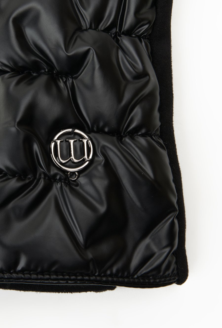 Połyskujące rękawiczki damskie