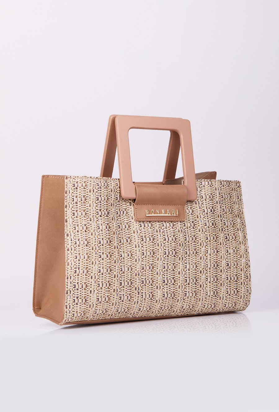 Pleciona torebka damska z kosmetyczką