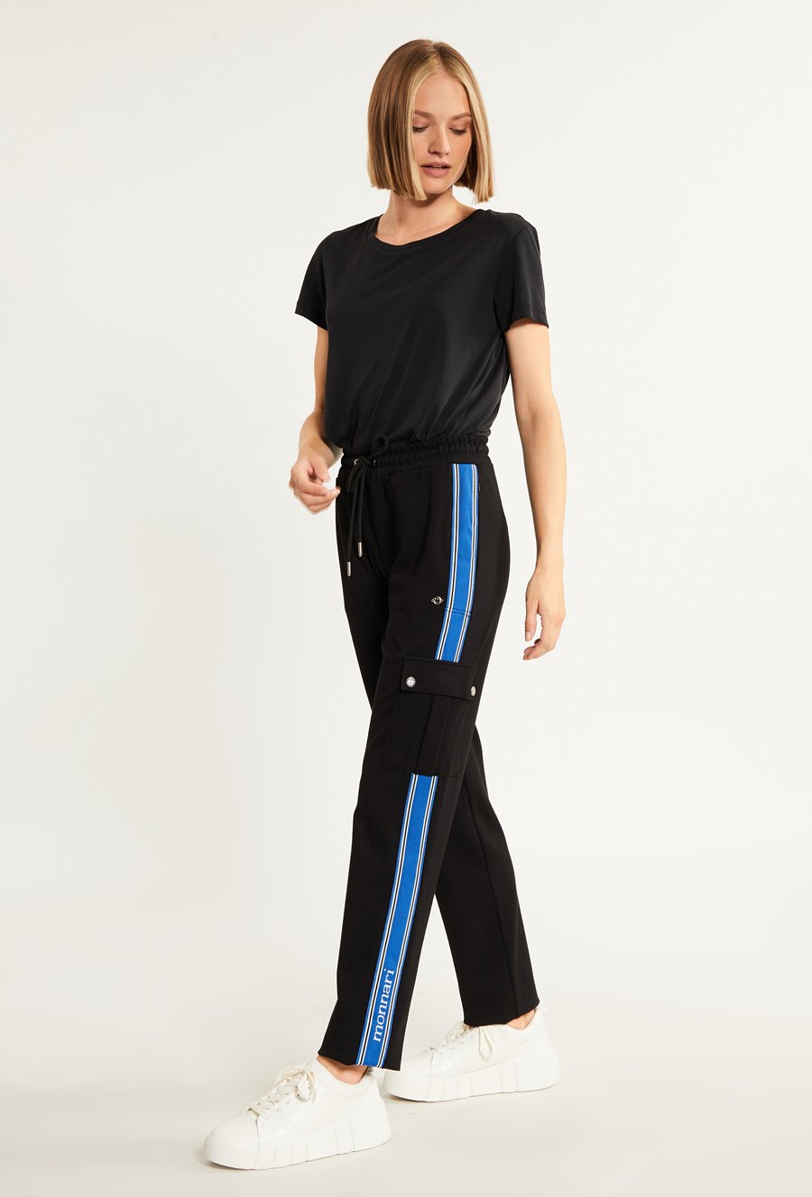 Dresowe spodnie z lampasami