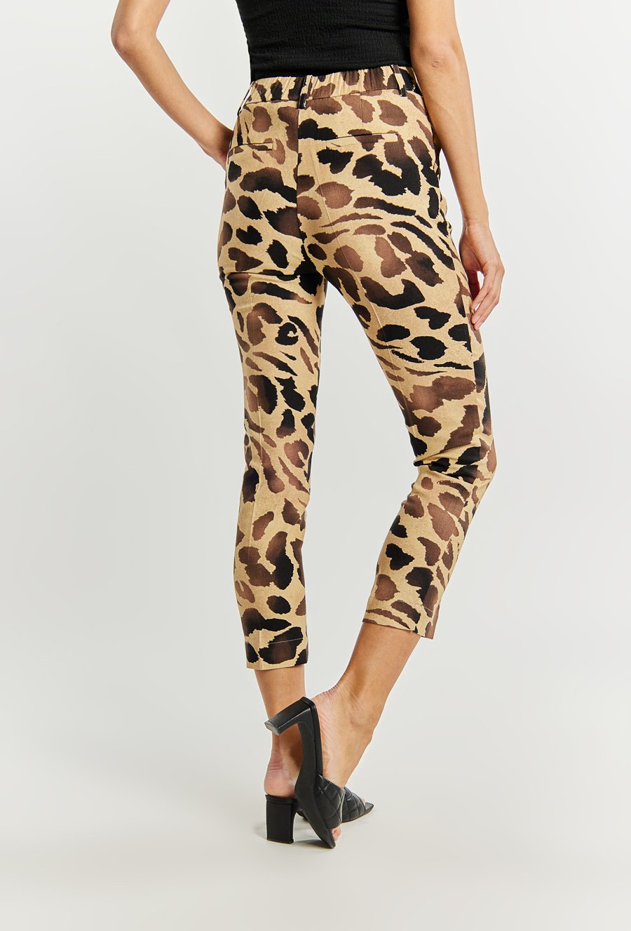 Spodnie garniturowe z domieszką lnu