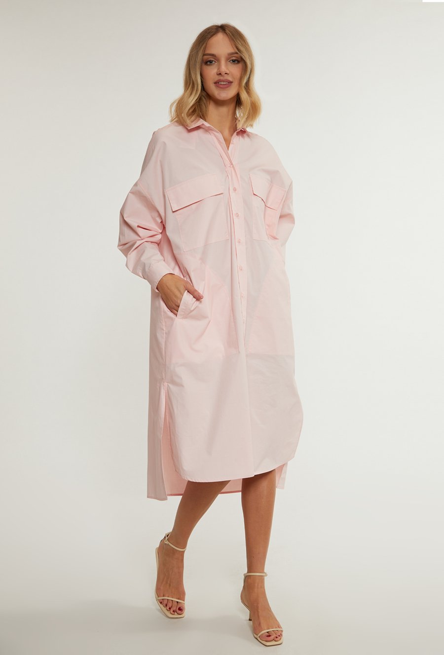 Koszulowa sukienka damska