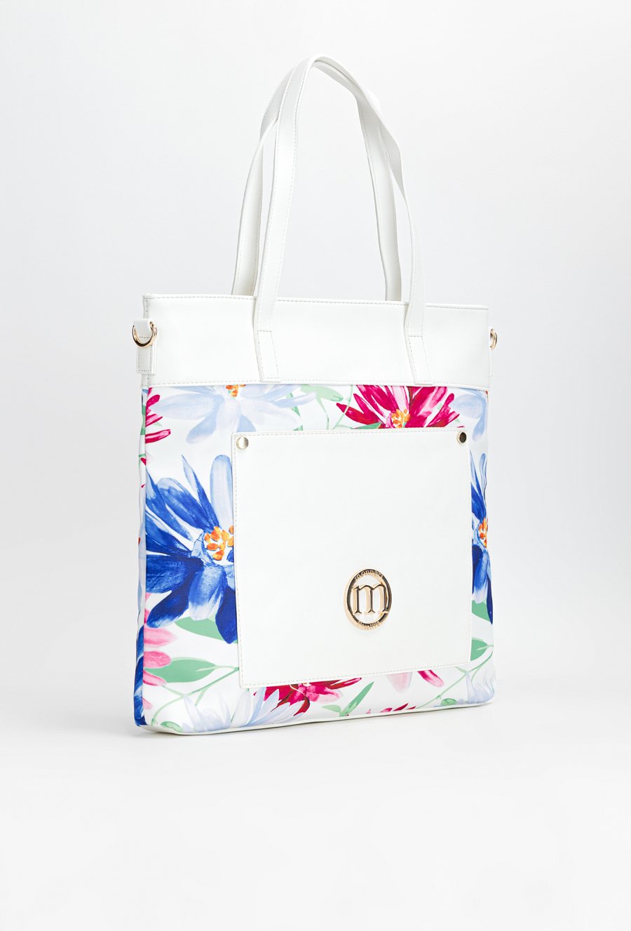 Torba damska z kwiecistym motywem