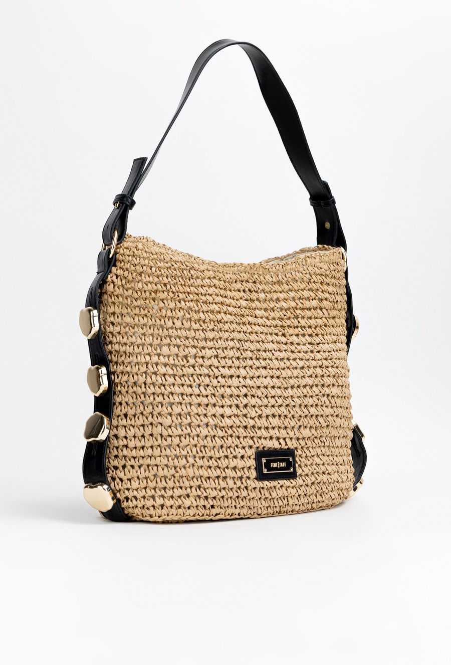 Pleciony worek damski