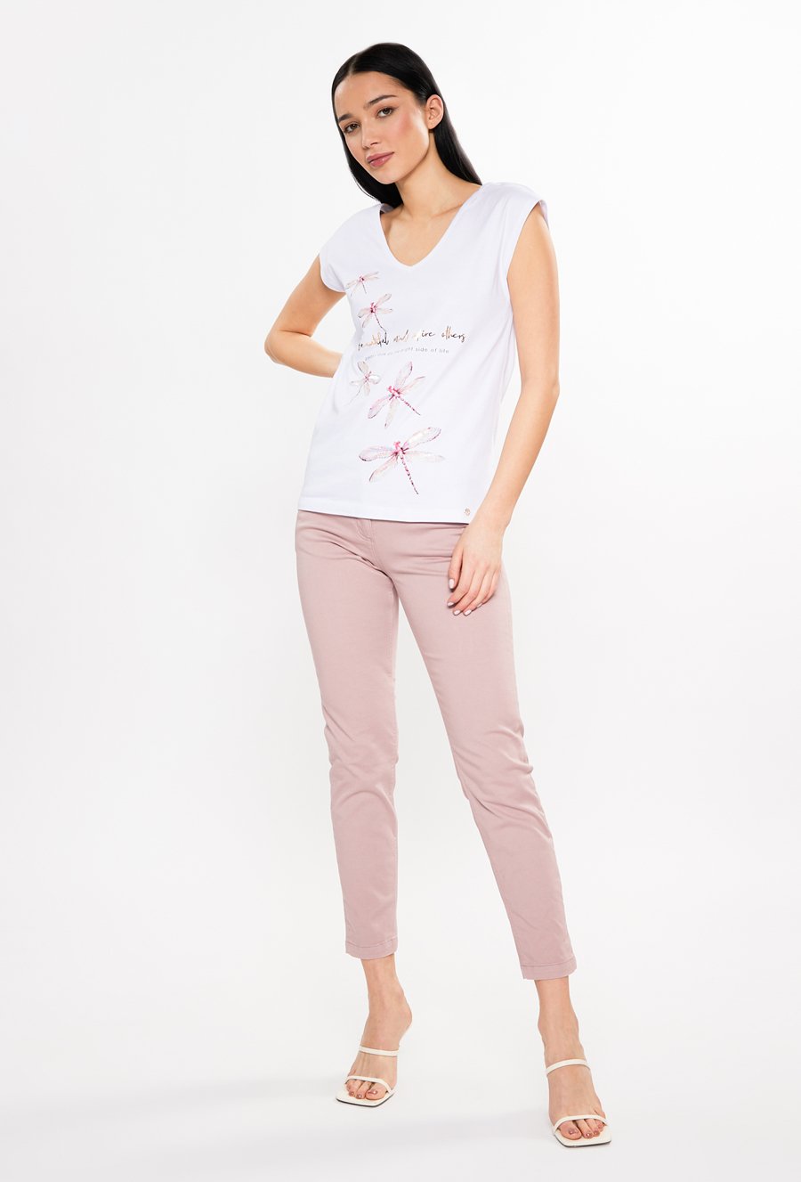 T-shirt z wzorem w ważki