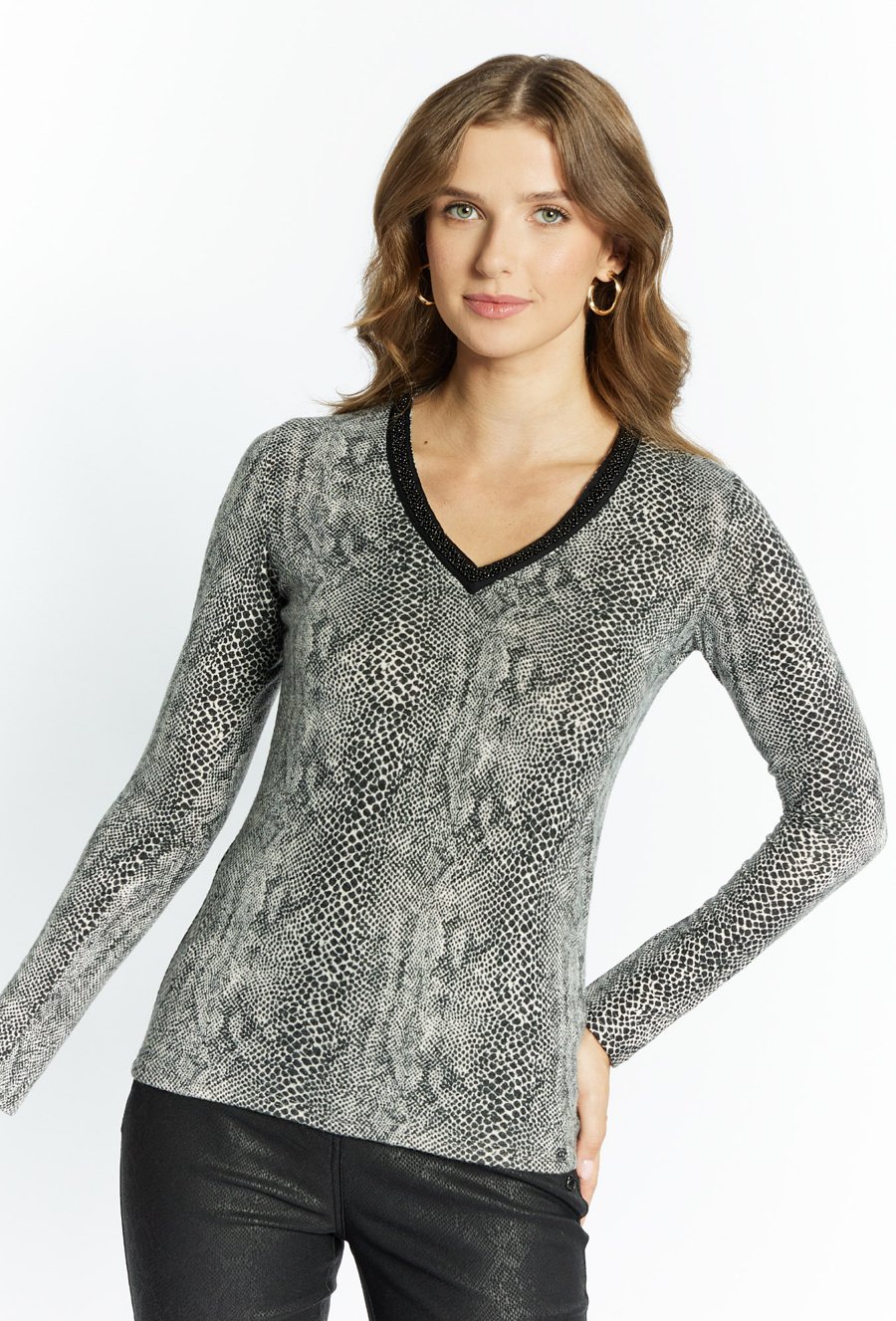 Bluzka damska ze zwierzęcym wzorem