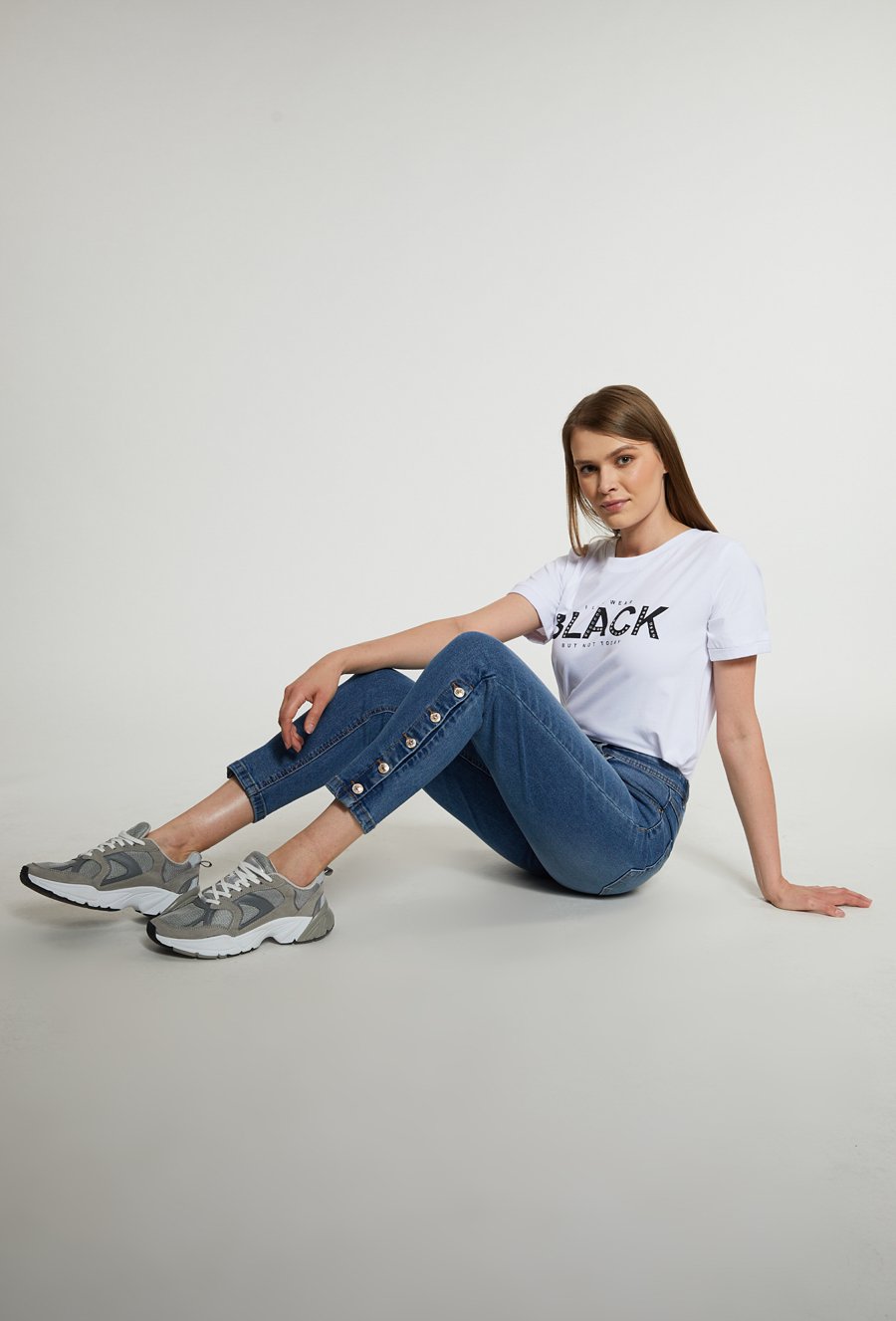 Jeansowe spodnie damskie