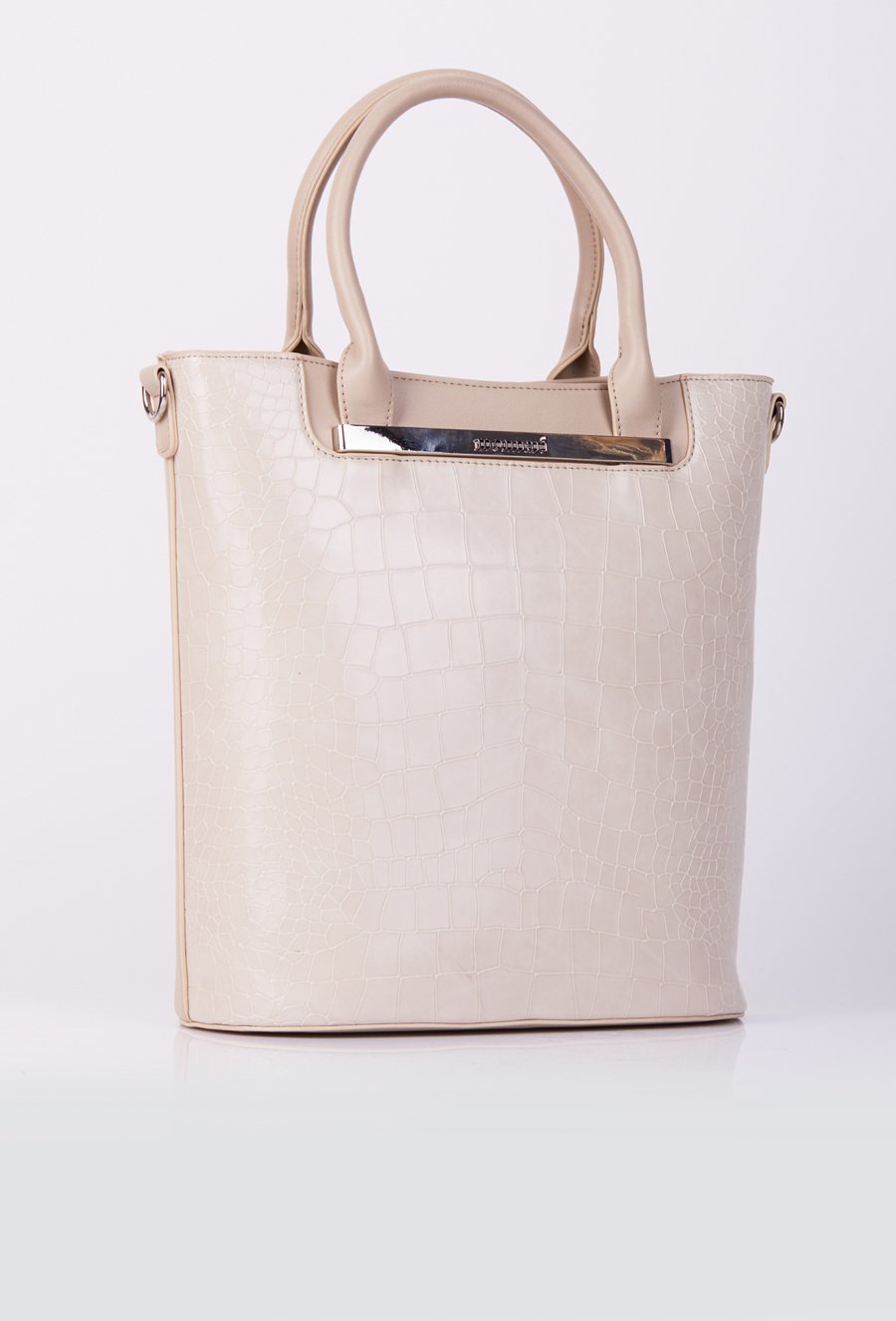 Torba z lakierowanym panelem