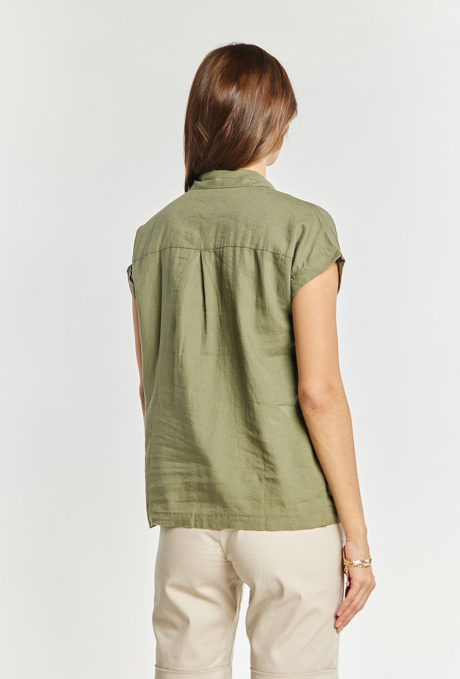 Koszula z domieszką lnu