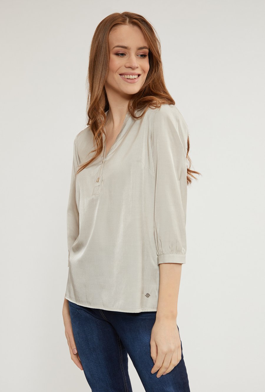 Koszulowa bluzka damska