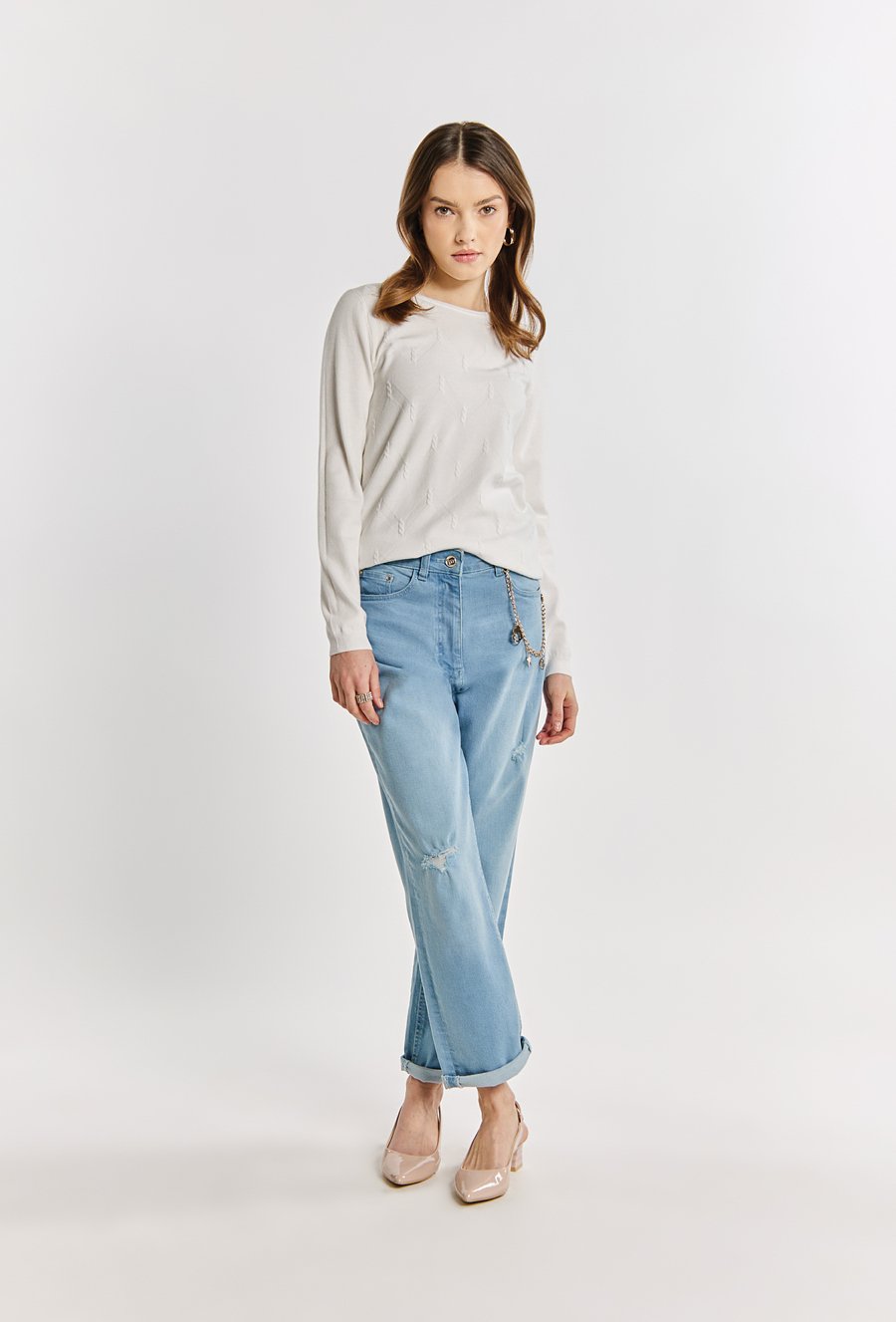 Wiskozowy sweter damski