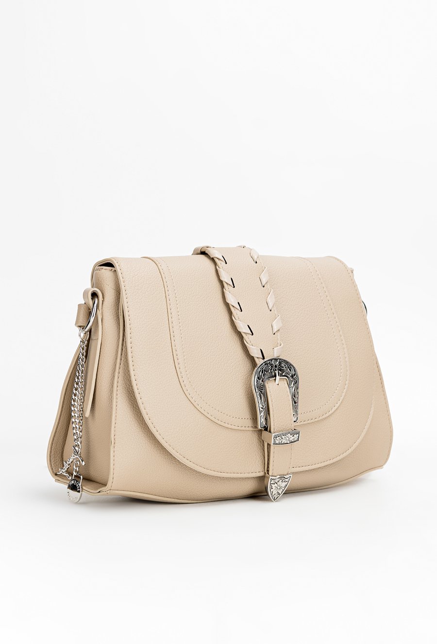 Torba damska z ozdobnym paskiem