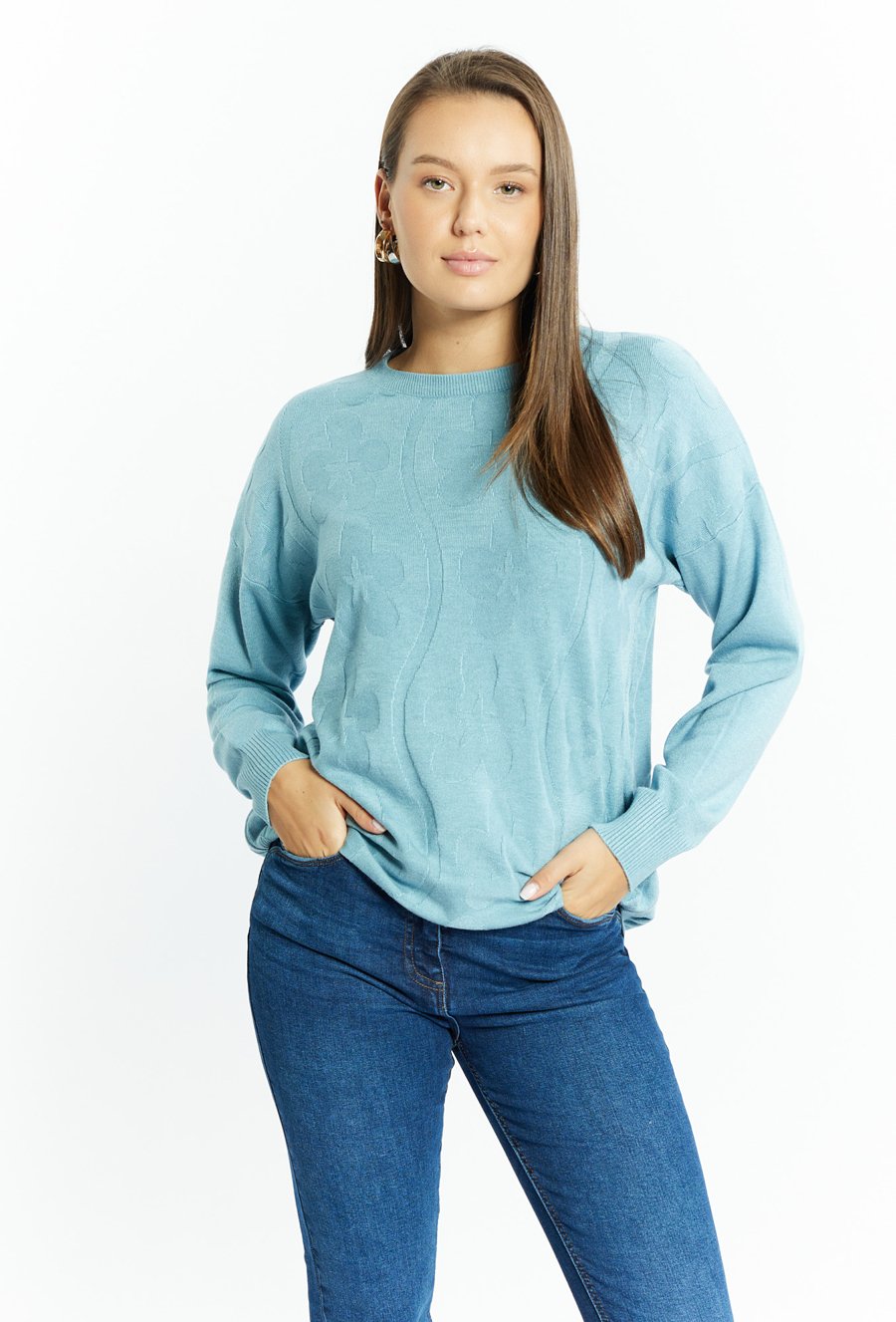 Wiskozowy sweter damski