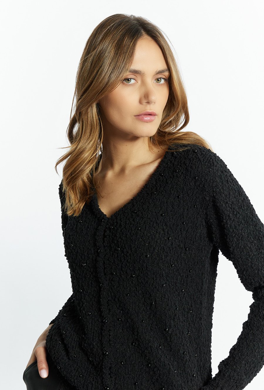 Rozpinany sweter damski