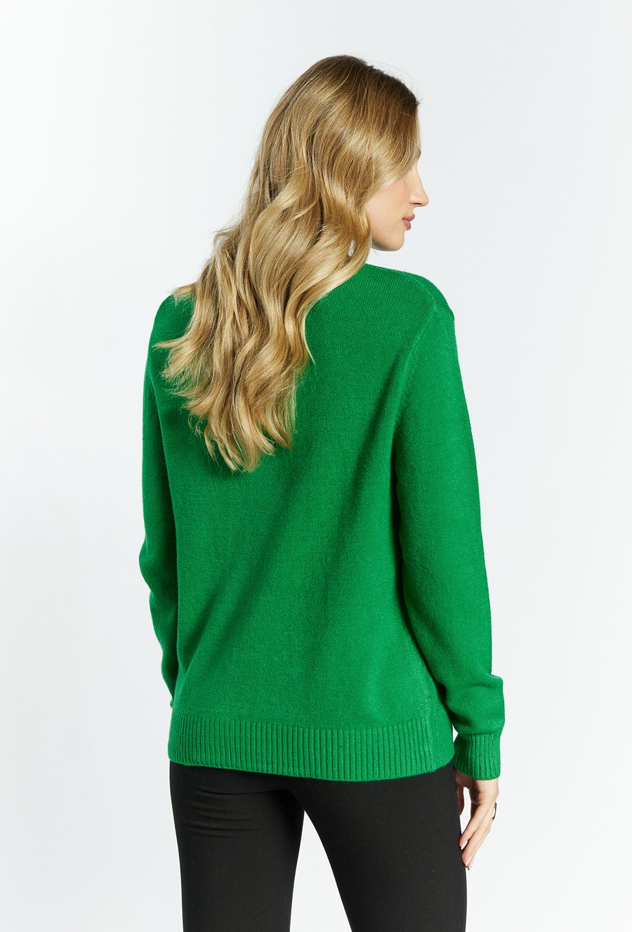 Sweter z miękkiej dzianiny