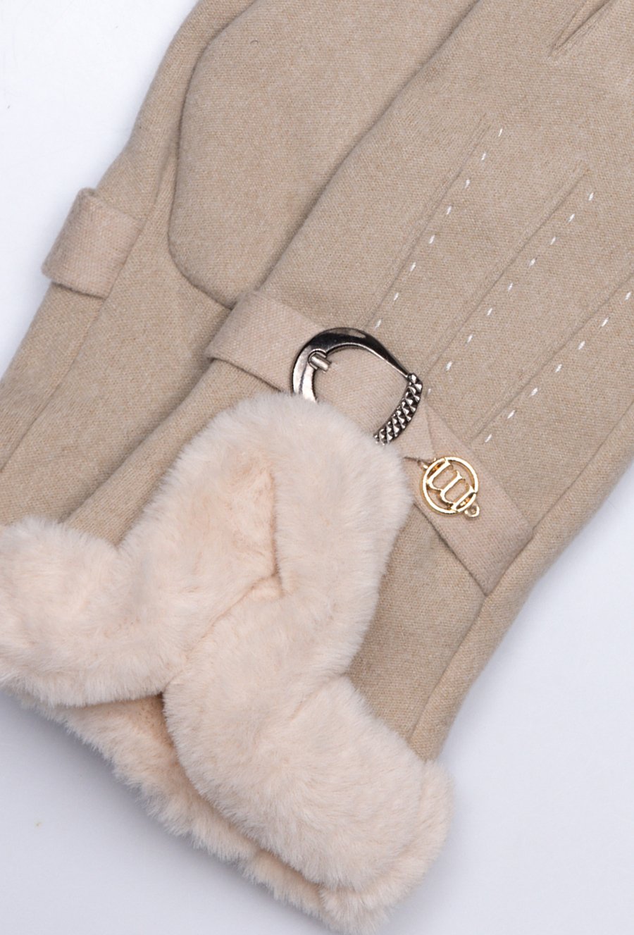 Rękawiczki z futerkiem