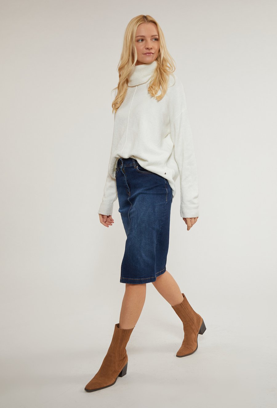 Jeansowa sp&oacute;dnica damska