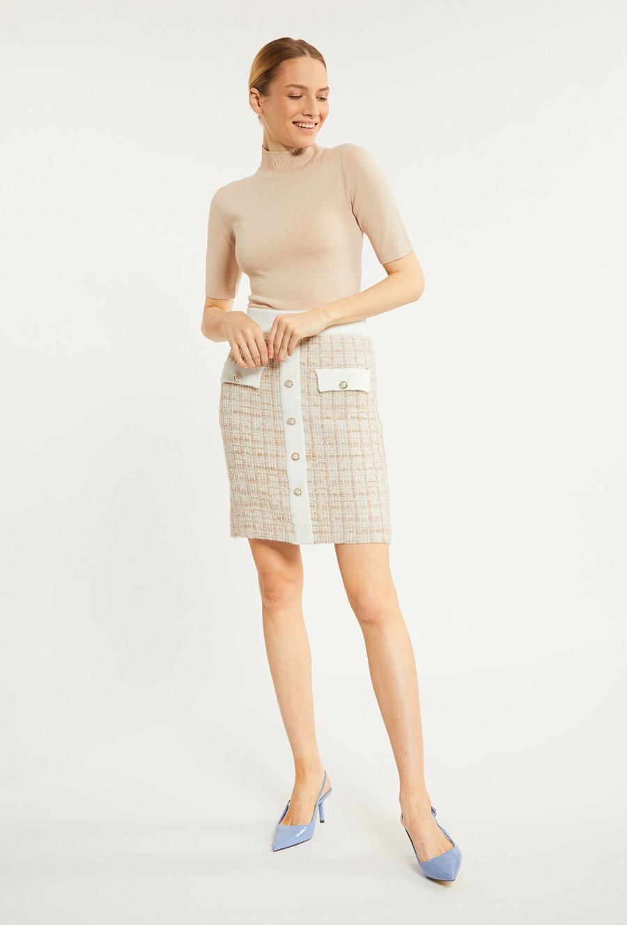 Wzorzysta sp&oacute;dnica mini