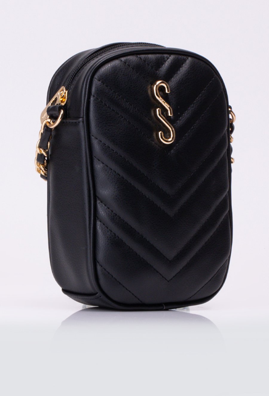 Mała torba na telefon z pikowaniem