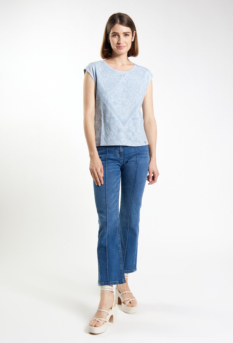 T-shirt w ornamentalny wz&oacute;r