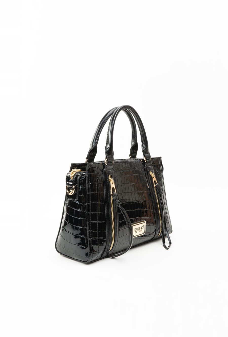 Shopper z ozdobnymi kieszonkami