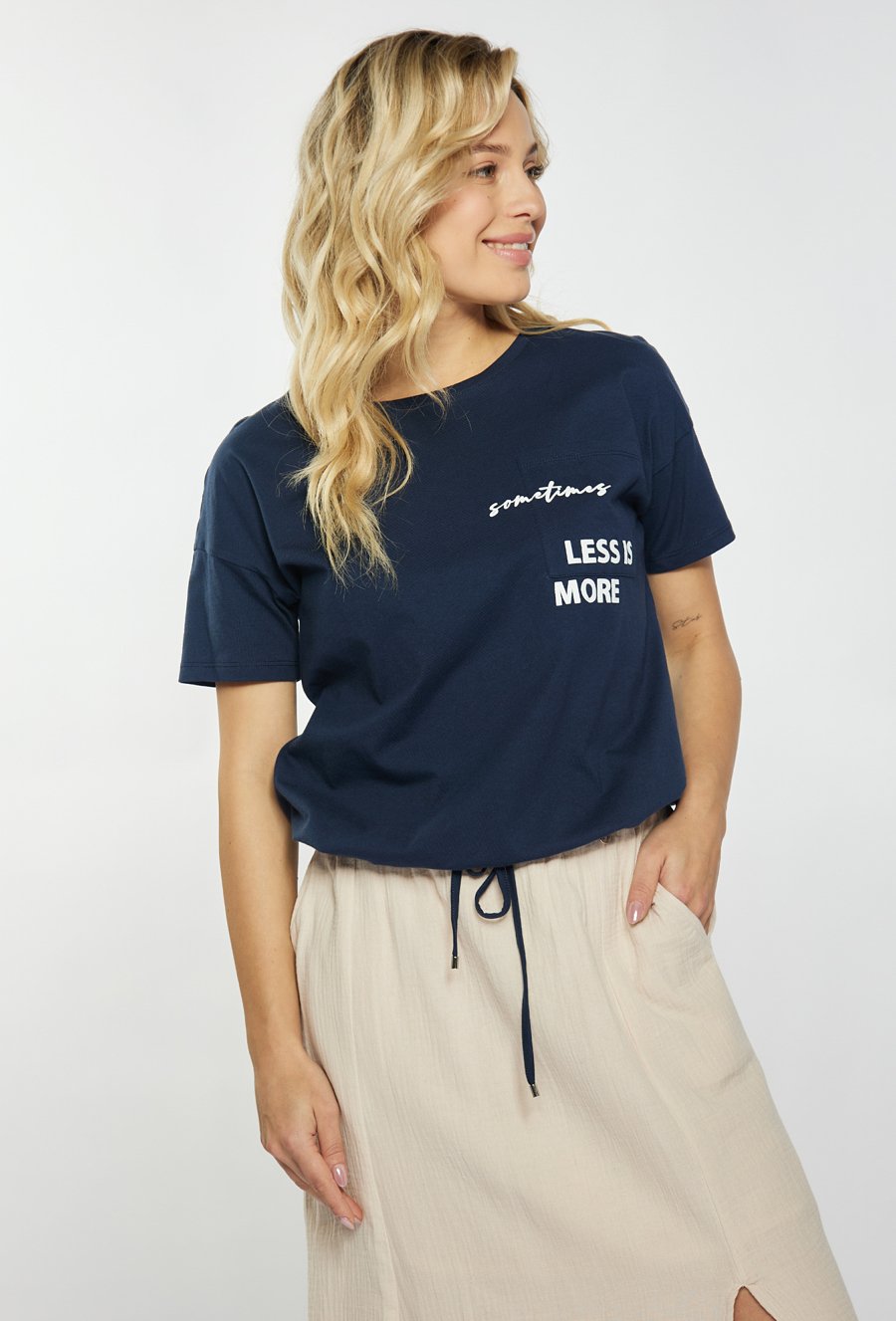 Bawełniany t-shirt z kieszonką