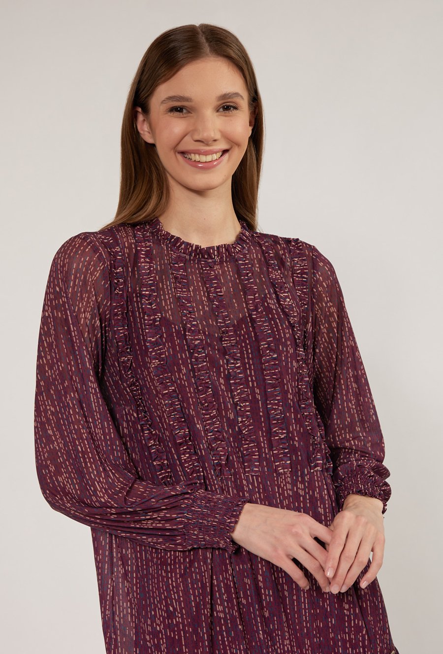 Wzorzysta sukienka damska