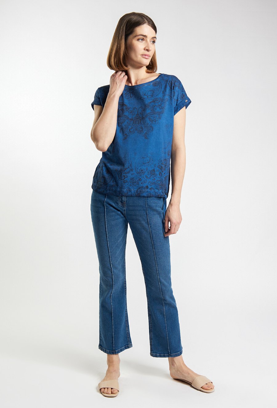 T-shirt damski z wzorem