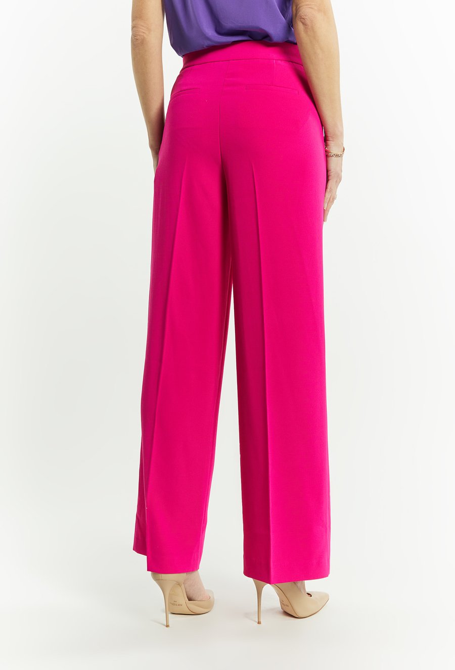 Spodnie damskie z rozszerzonymi nogawkami