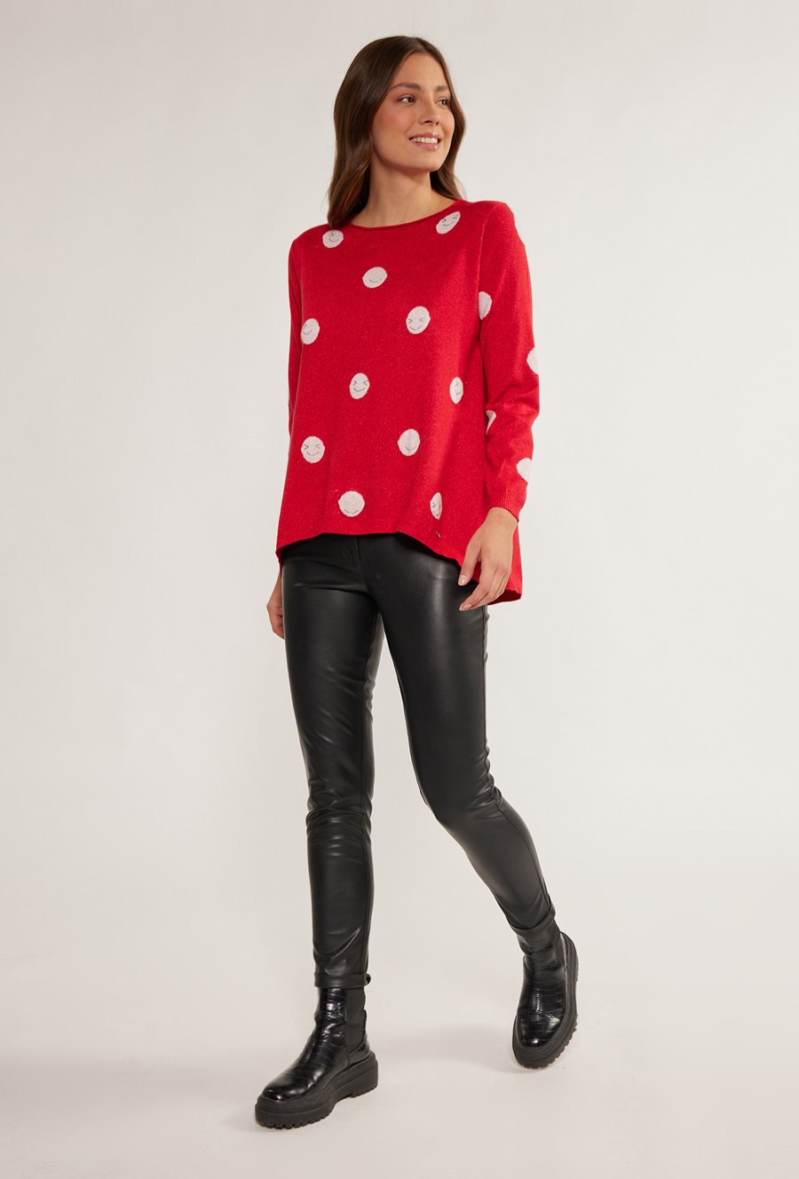 Sweter damski z wzorem