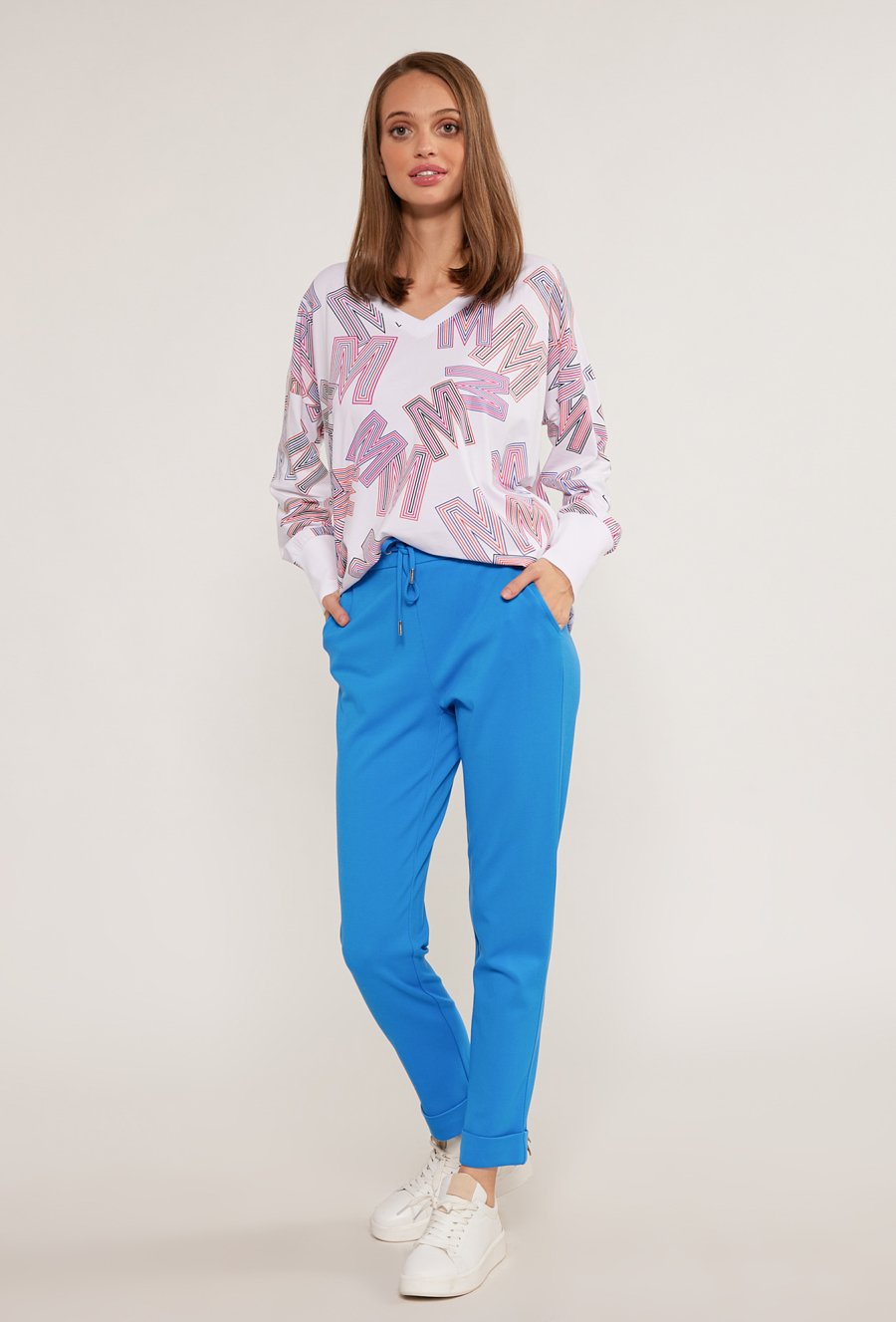 Materiałowe spodnie damskie