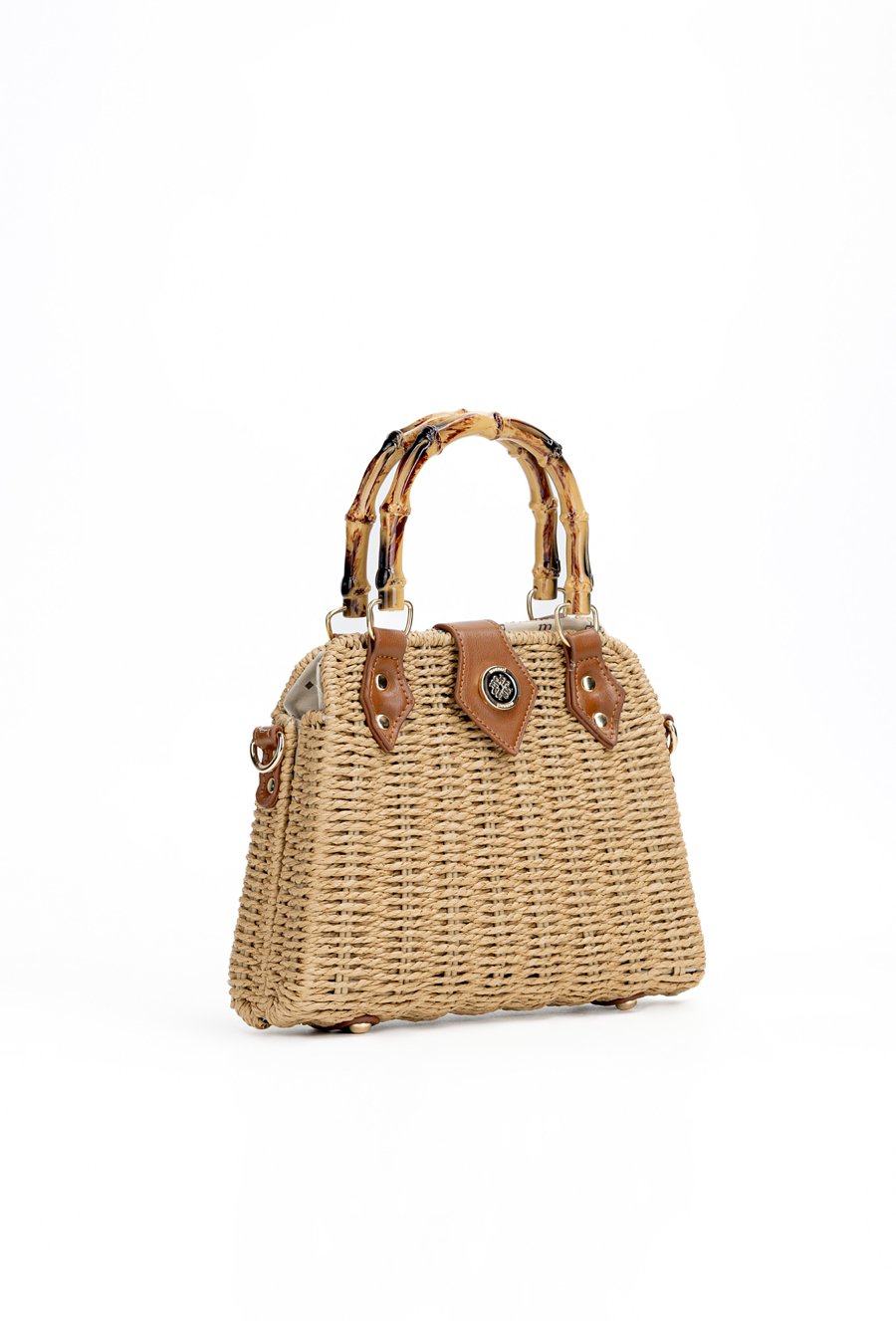 Pleciony kuferek damski