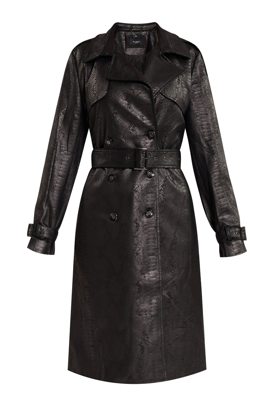 Płaszcz damski w krokodyli wz&oacute;r