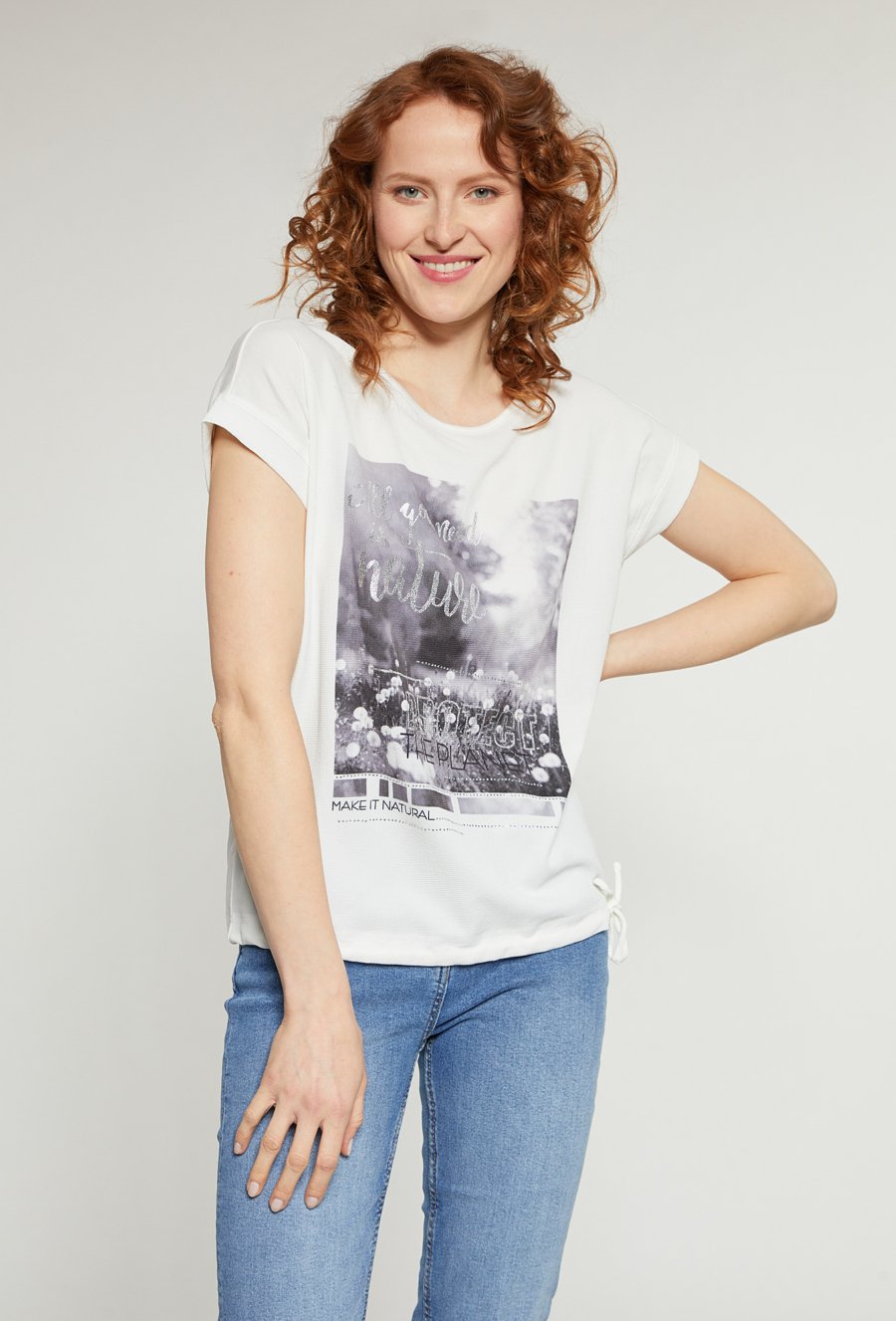 Bluzka damska z ciekawym wzorem