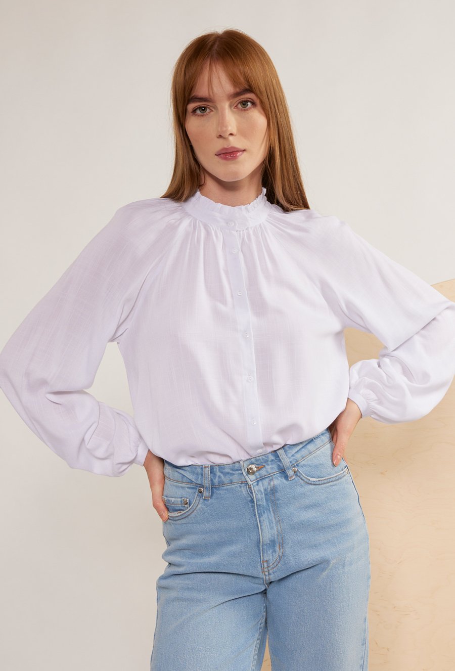 Wiskozowa koszula ze st&oacute;jką