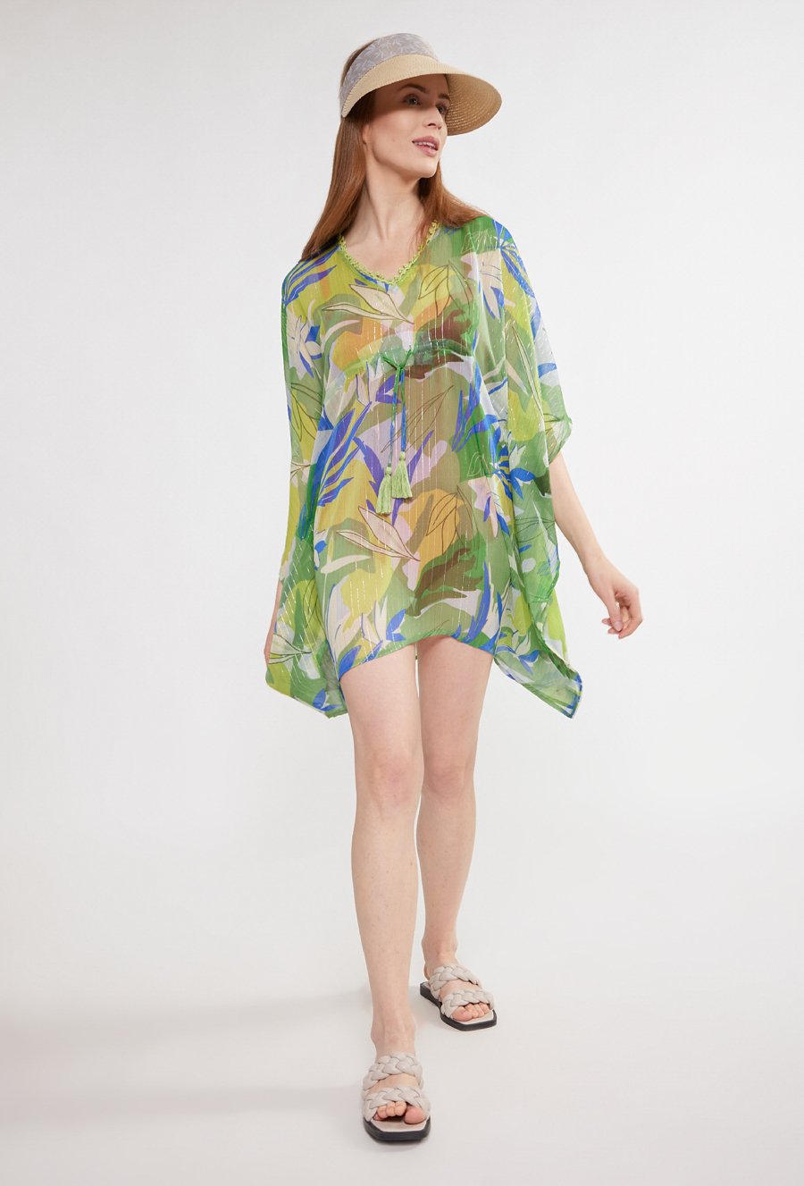 Wzorzyste pareo damskie