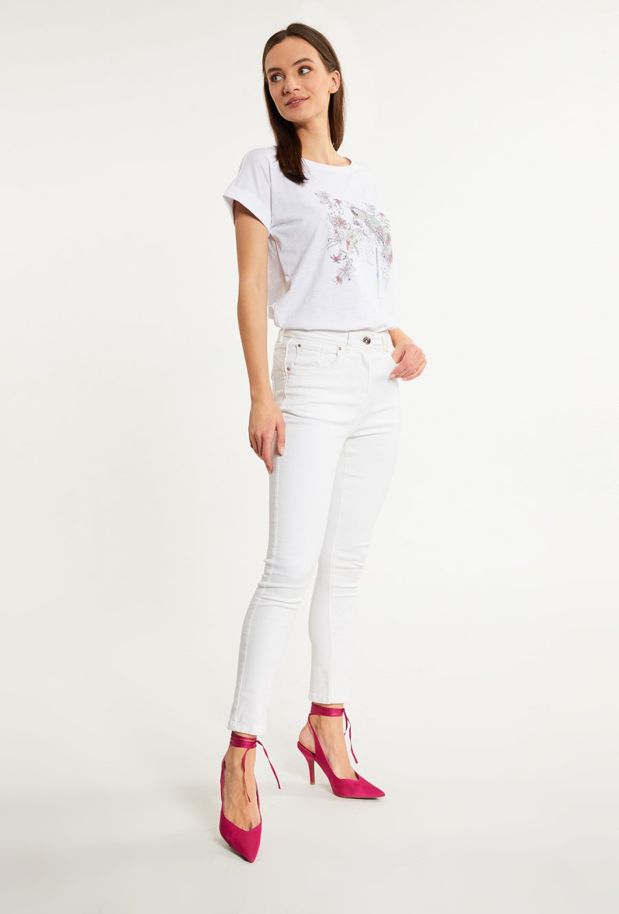 T-shirt damski z wzorem