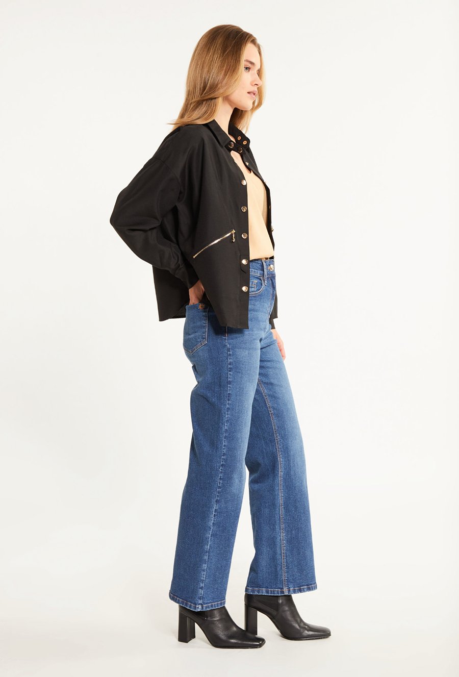 Koszulowa bluzka damska