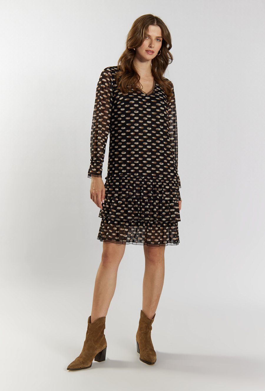 Sukienka z falbankami