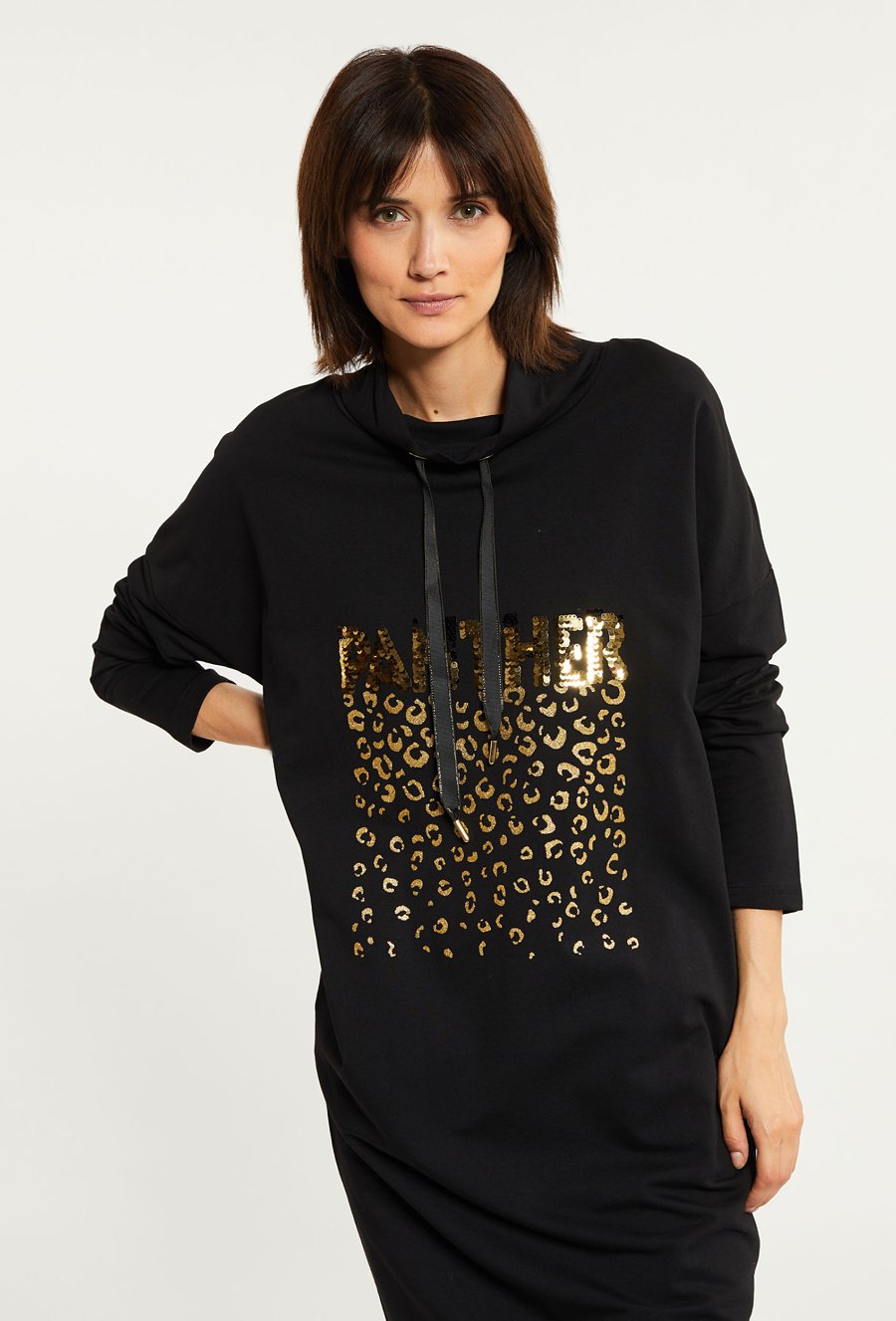 Dresowa sukienka damska ze st&oacute;jką