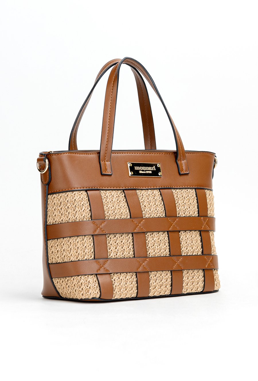 Koszyk damski ze słomianym frontem