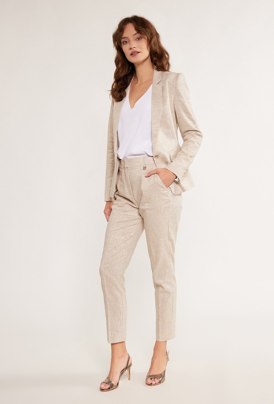 Eleganckie spodnie z lnu