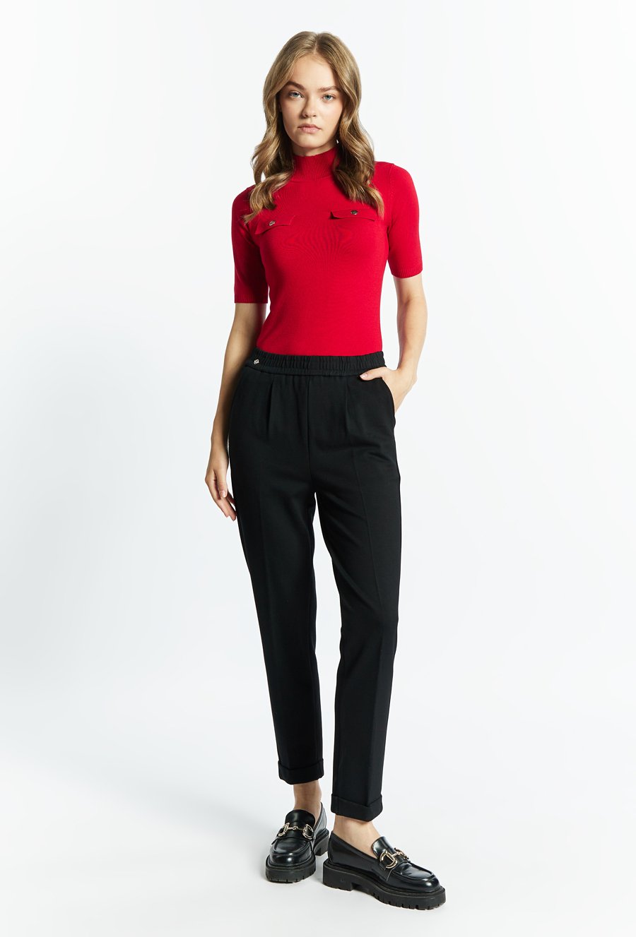 Dzianinowe spodnie damskie