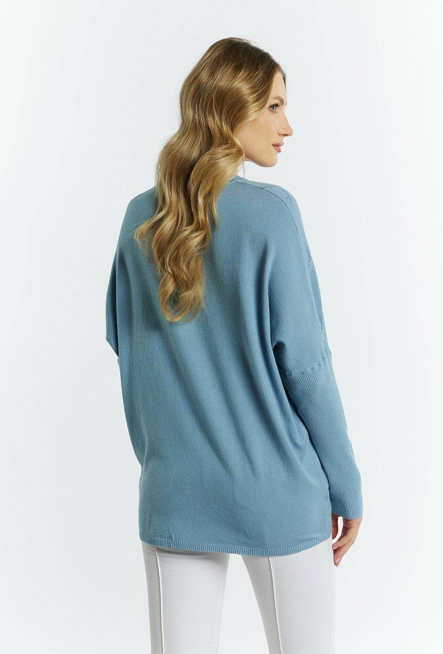 Sweter damski ze splotem