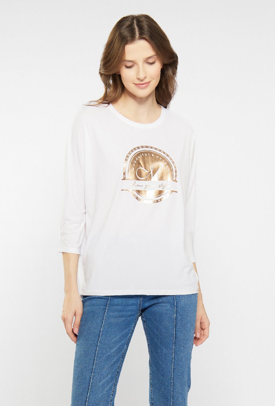 Bluzka o swobodnym kroju