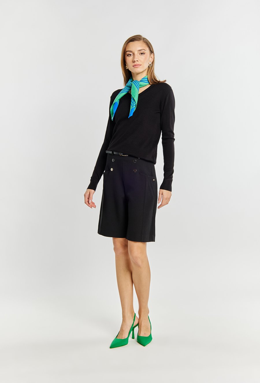 Dopasowany sweter damski