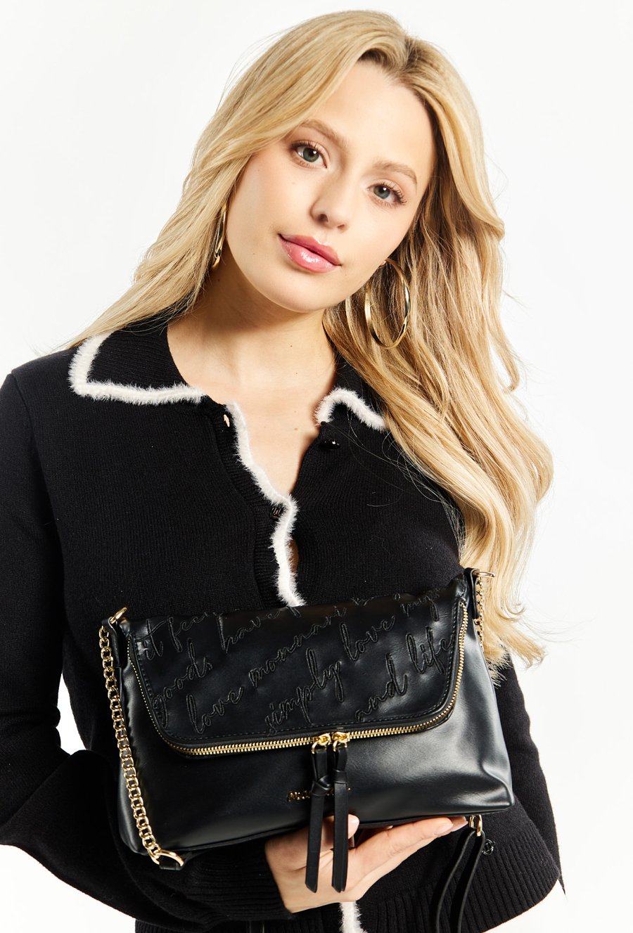 Torba damska z kieszonką na klapie