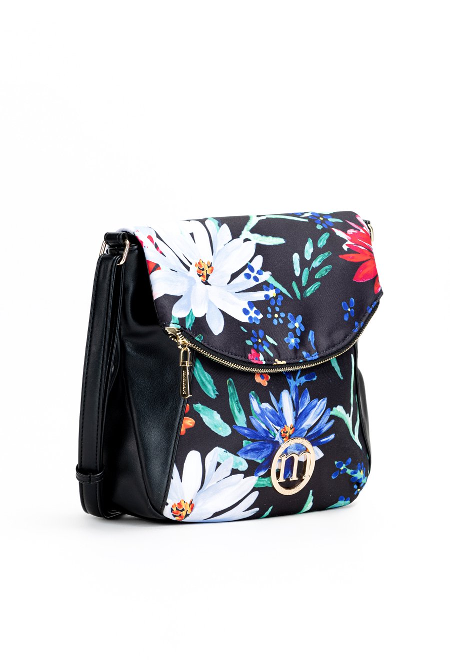 Torba damska z kwiecistym motywem