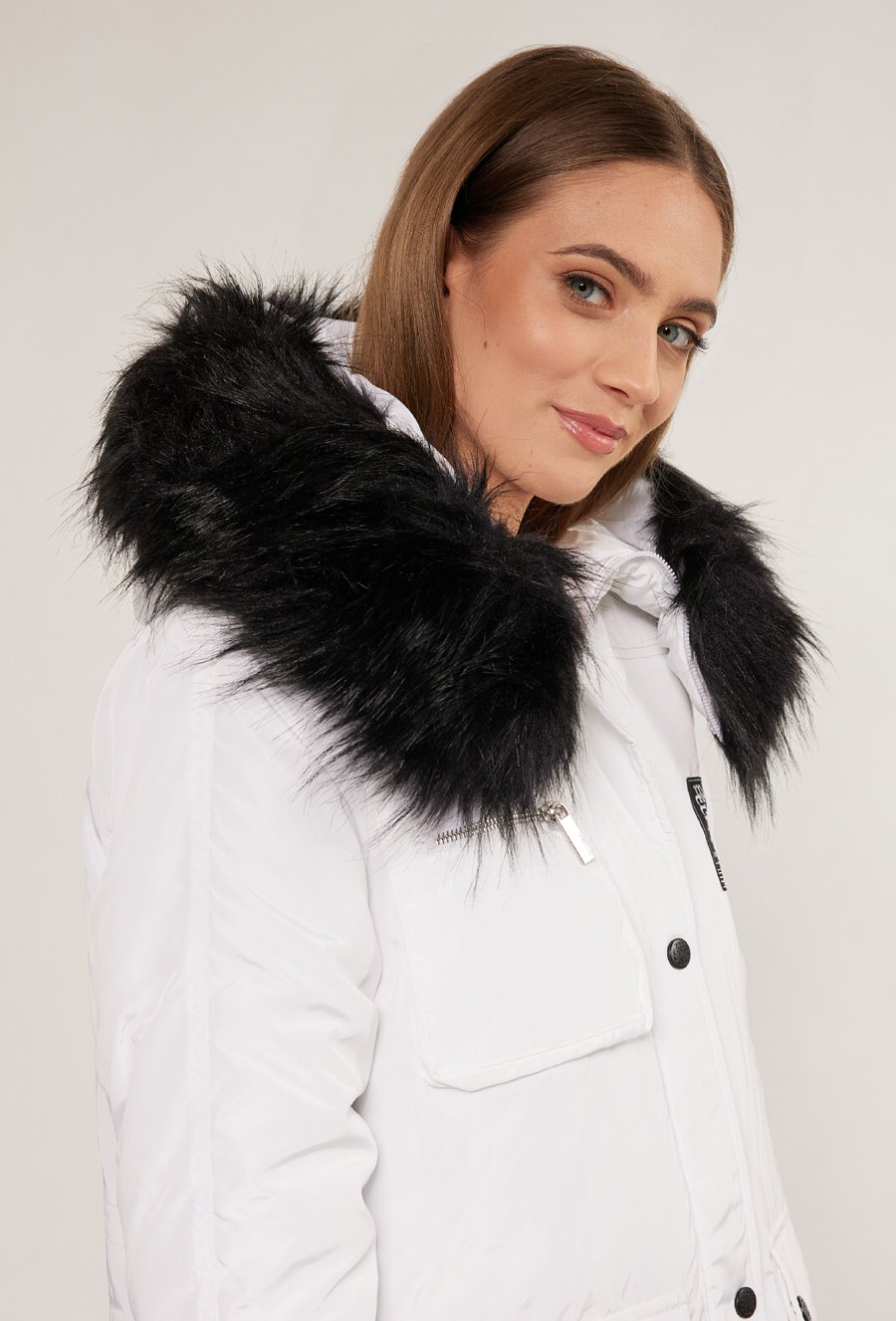 Płaszcz damski typu parka