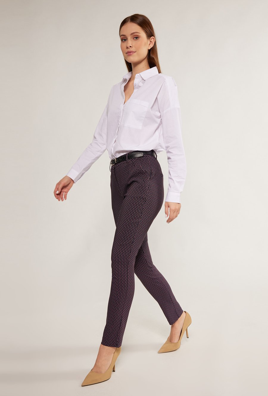 Eleganckie spodnie z wzorem